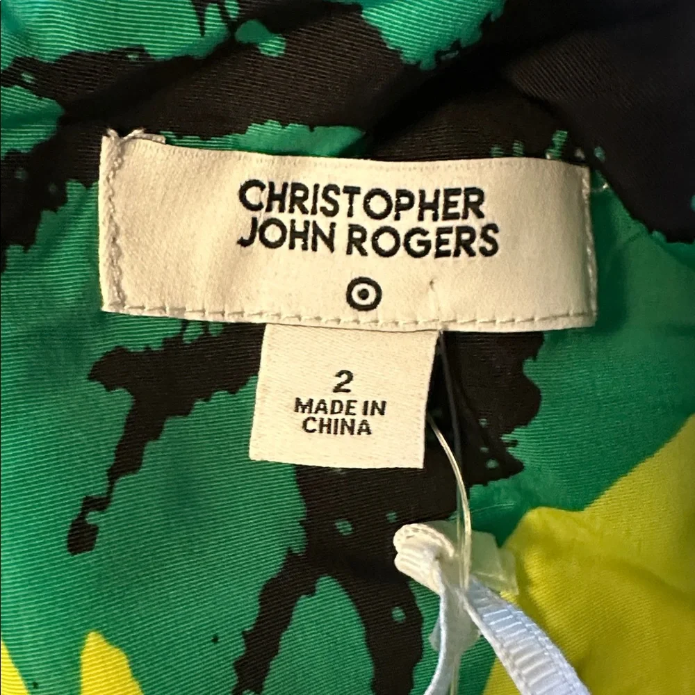 NWT Christopher John Rogers for Target Yellow Floral Long Sleeve Ruffle Dress 2 - Picture 10 of 15